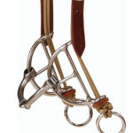 Sliding Gag Bit with Snaffle Mouthpiece