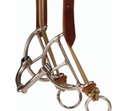 Sliding Gag Bit with Snaffle Mouthpiece