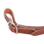 Double Buckle Leather Curb Strap #CU21