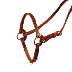 Adjustable Latigo Leather Cavesson handmade at Dennis Moreland Tack