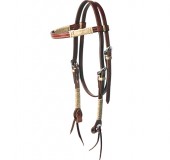 Browband Headstall with Braided Rawhide #HS55