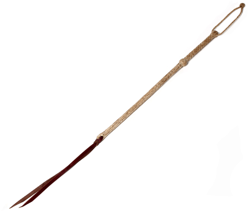 #F2 Braided Rawhide Quirt - DM Tack