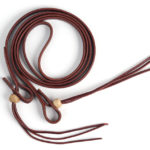 Latigo Roping Reins with Rawhide Knots