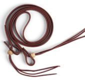 Latigo Roping Reins with Rawhide Knots