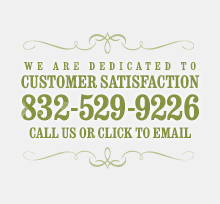 we are dedicated to customer satisfaction. call us at 817-312-5305 or click to email.