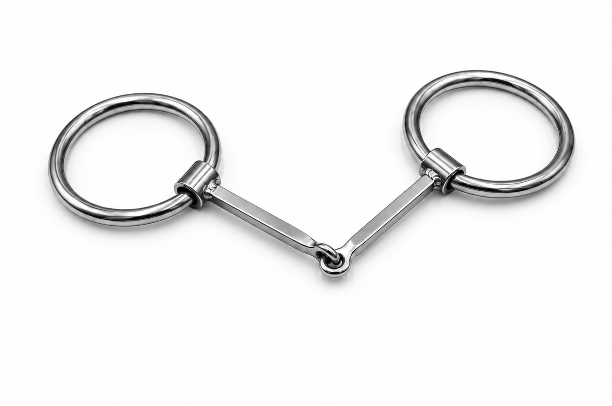 Square Straight O-Ring Snaffle