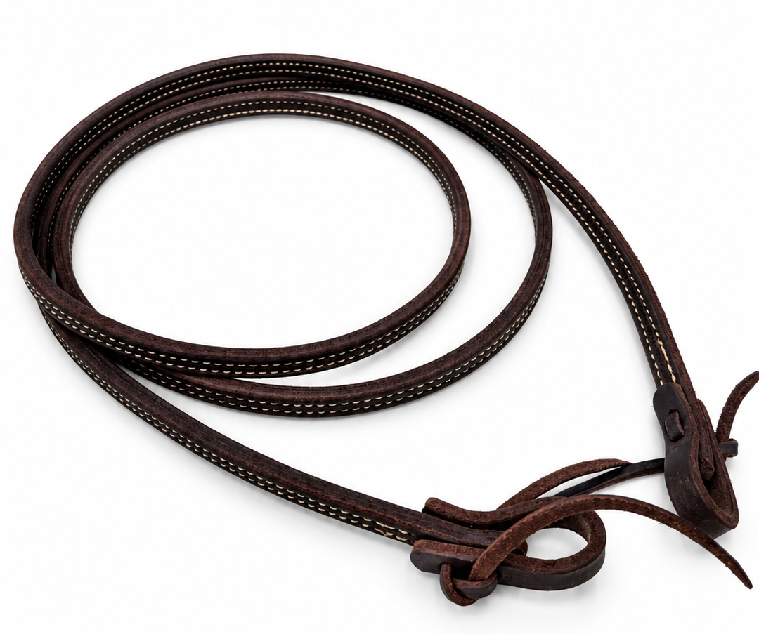 1/2" Latigo on Latigo Loop Rein